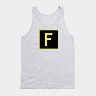 F - Foxtrot - FAA taxiway sign, phonetic alphabet Tank Top